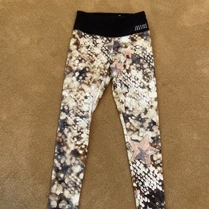 Justice Gold Leggings size 8